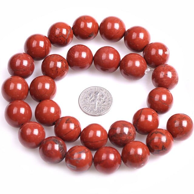 Red jasper round beads