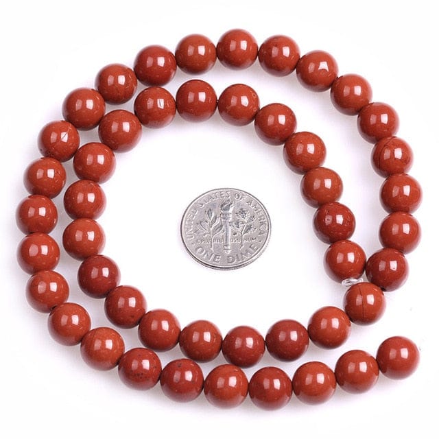 Red jasper round beads