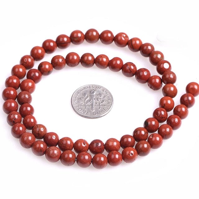 Red jasper round beads