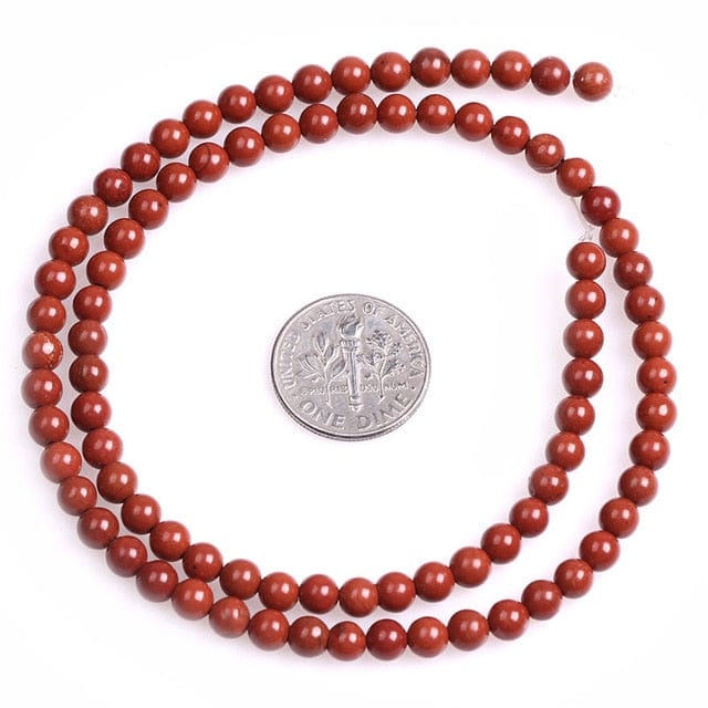 Red jasper round beads