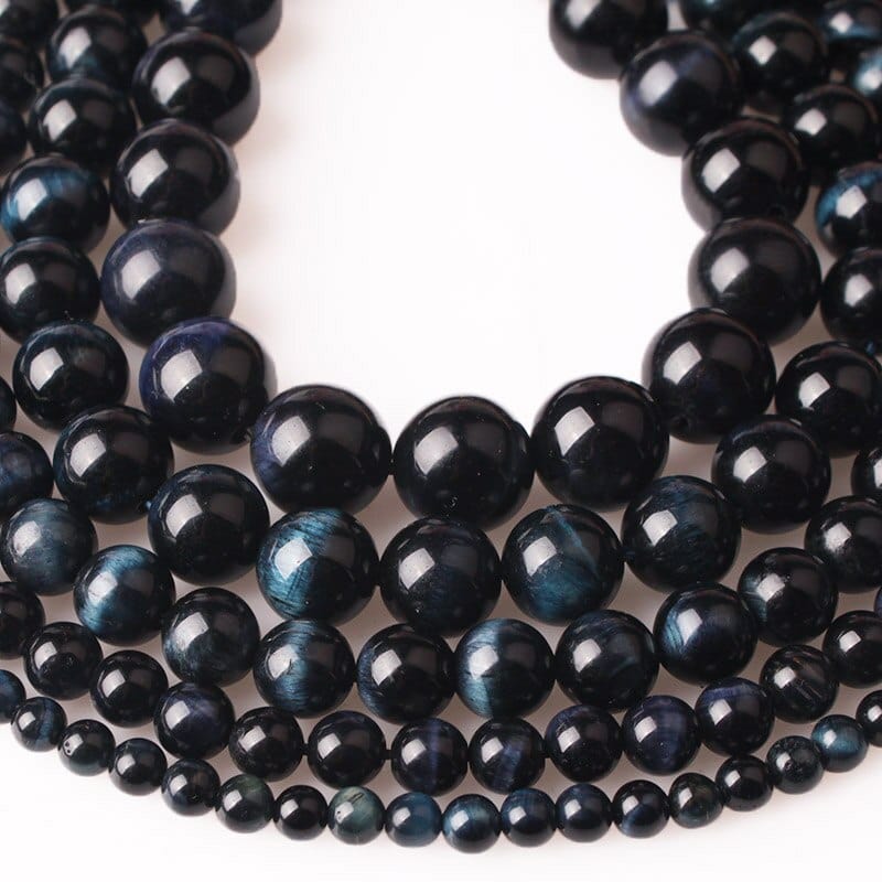 Round hawk’s eye beads