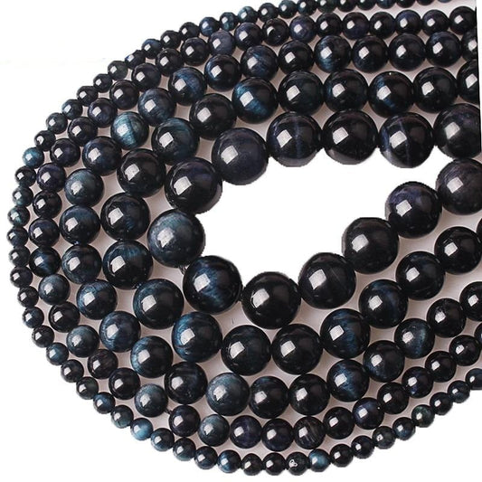 Round hawk’s eye beads