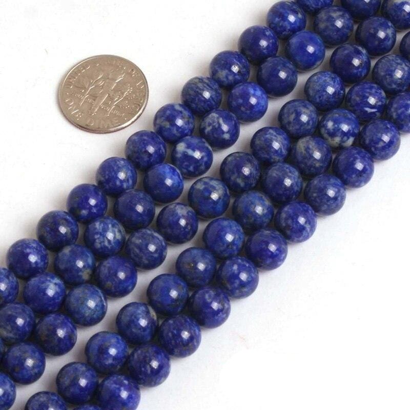 Round lapis lazuli beads