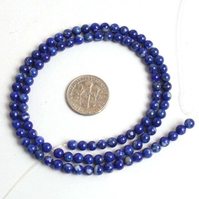 Round lapis lazuli beads