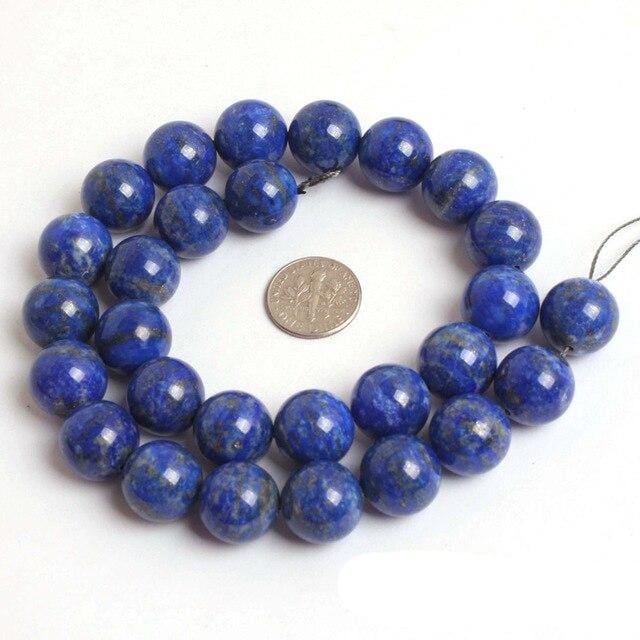 Round lapis lazuli beads