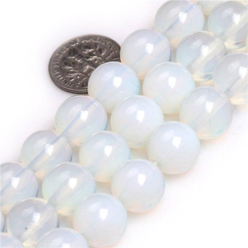 Round opalite beads