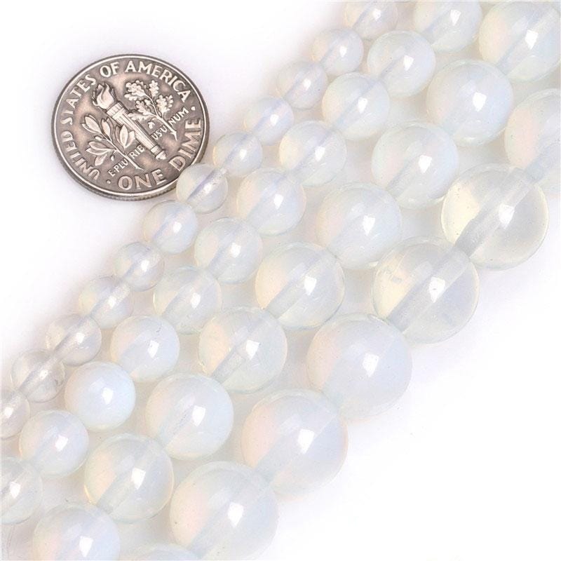 Round opalite beads