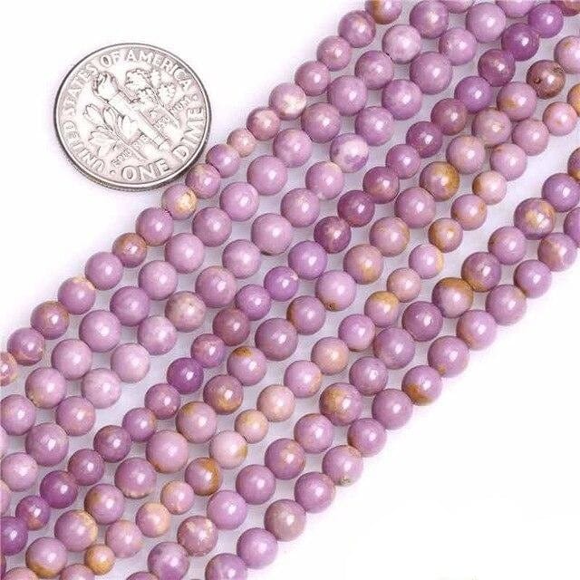 Round phosphosiderite beads