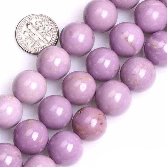 Round phosphosiderite beads