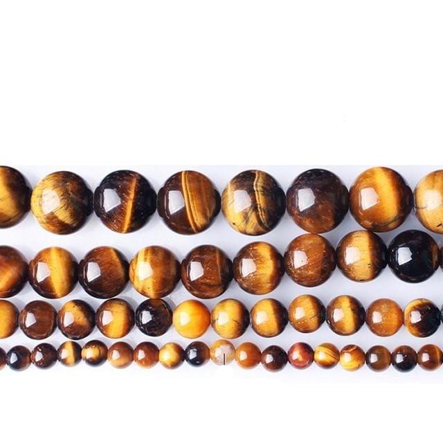 Round tiger’s eye beads A quality