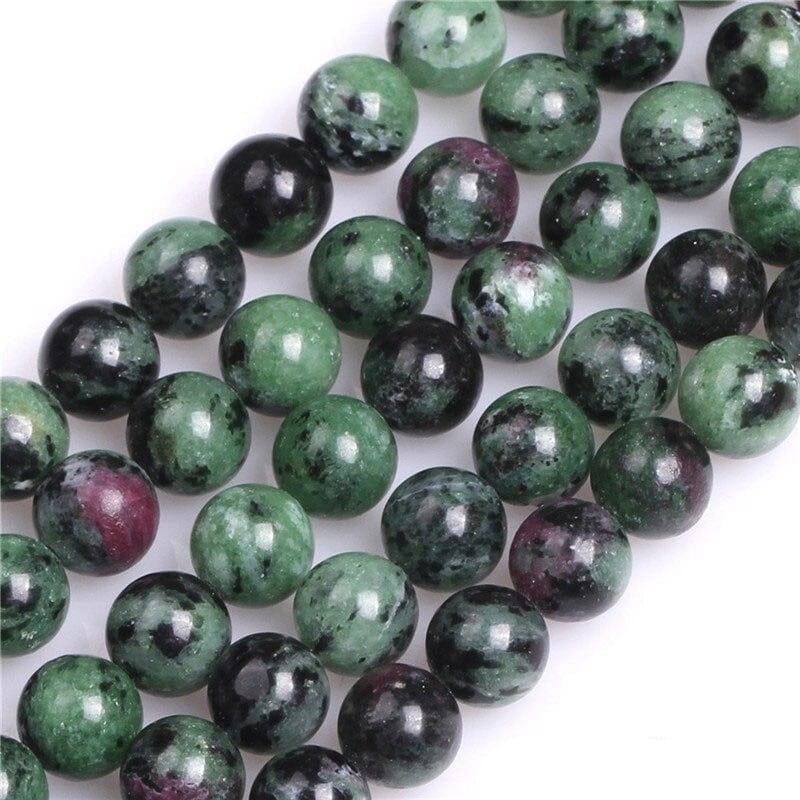 Round zoisite beads