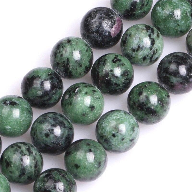 Round zoisite beads