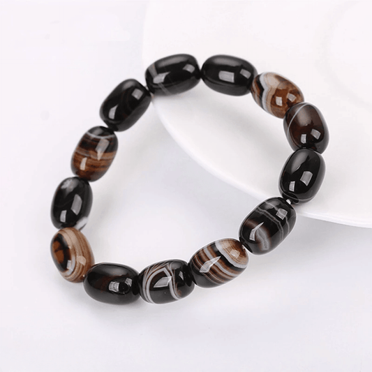 Sardonyx Tumbled Stone Bracelet
