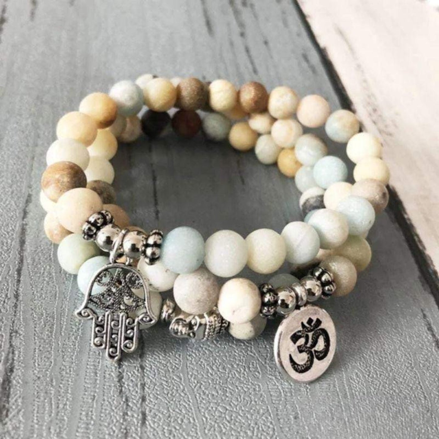 Set of 3 Amazonite Bracelets