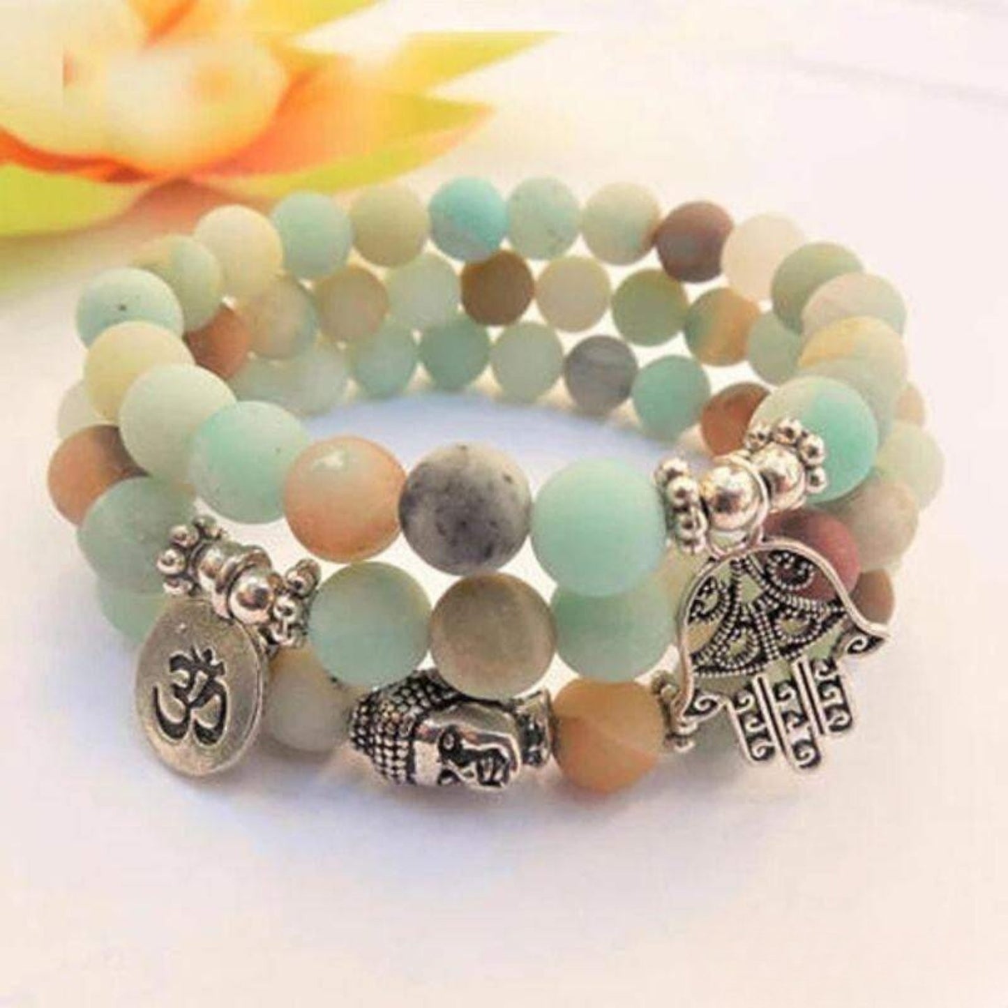 Set of 3 Amazonite Bracelets
