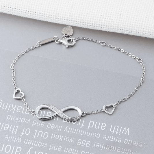 Silver infinity bracelet