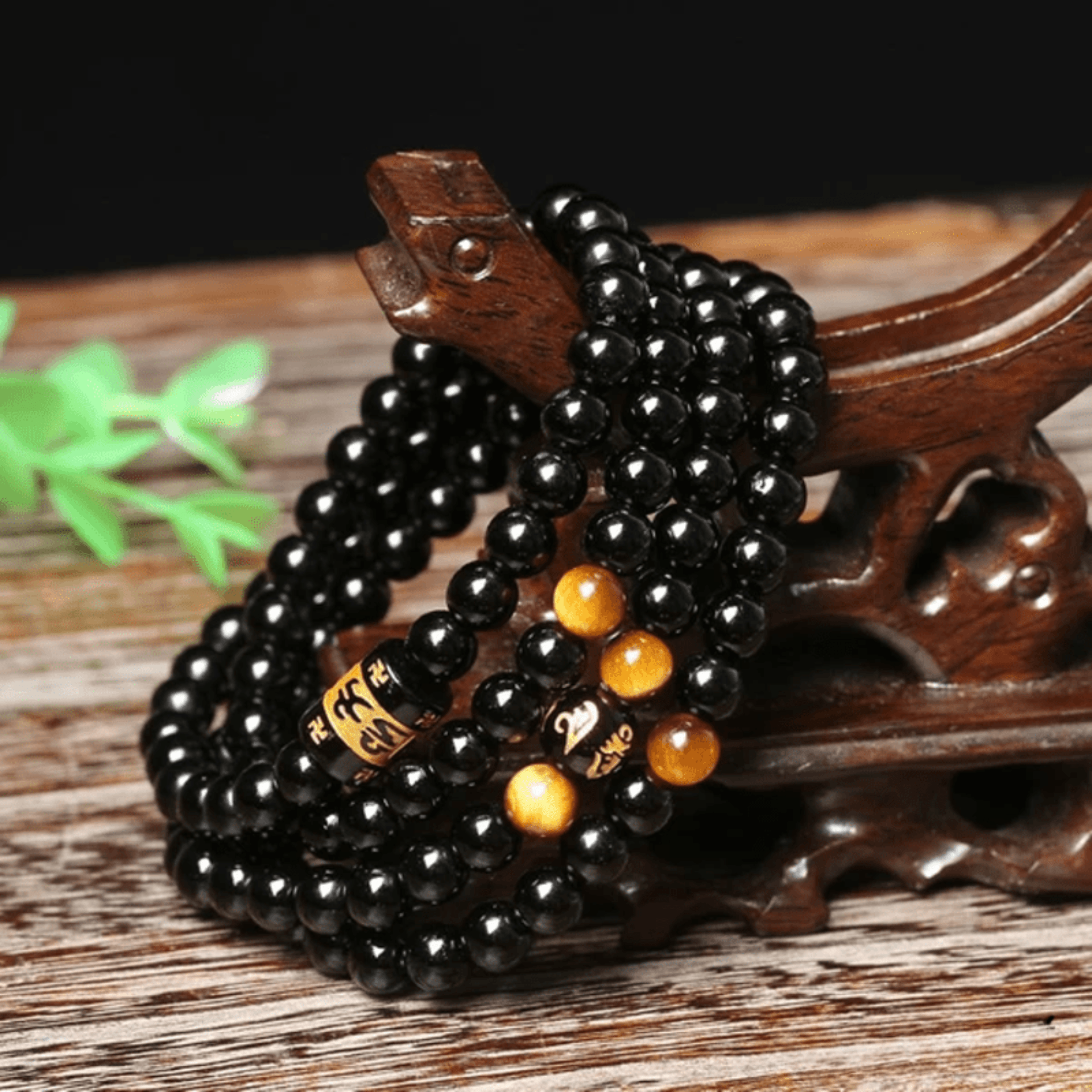 Tibetan Bracelet in Black Onyx