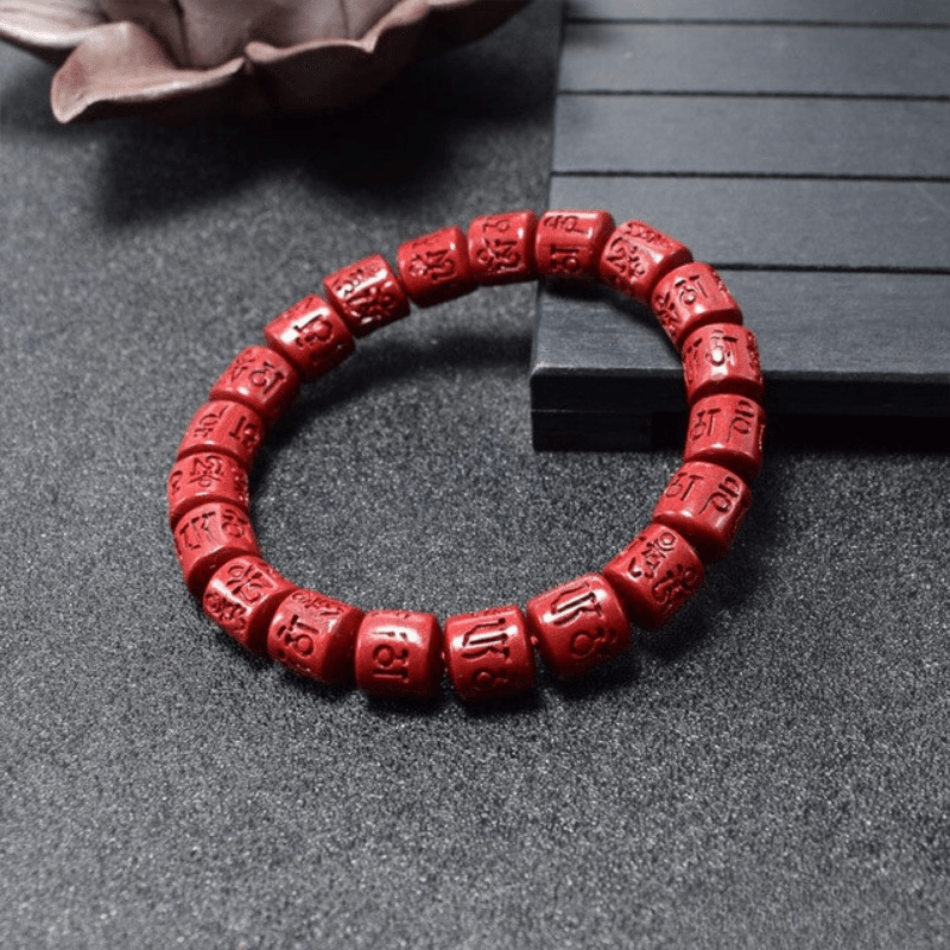 Tibetan Bracelet in Cinnabar