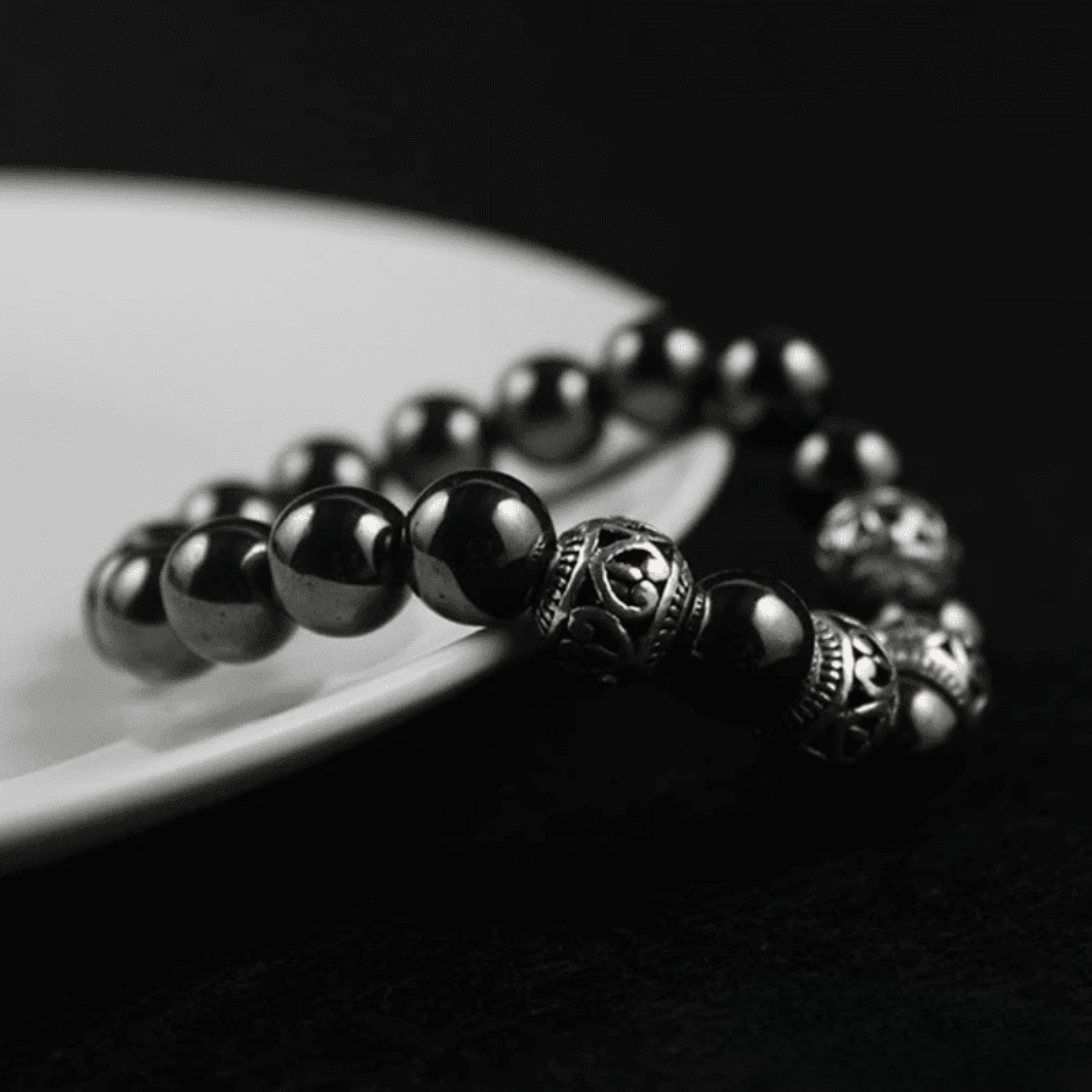 Tibetan Bracelet in Hematite