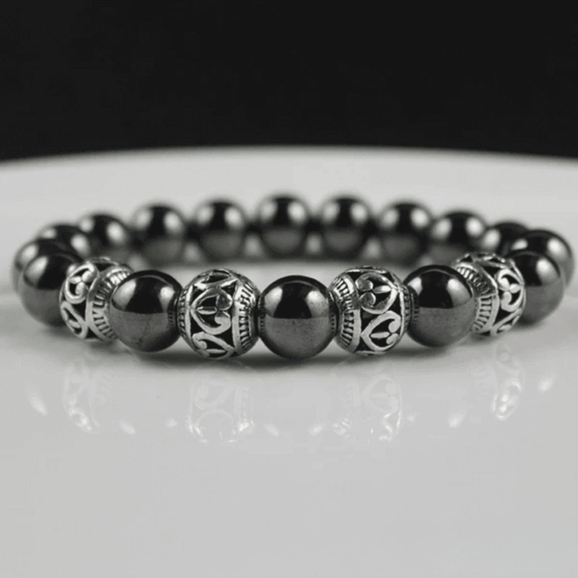 Tibetan Bracelet in Hematite