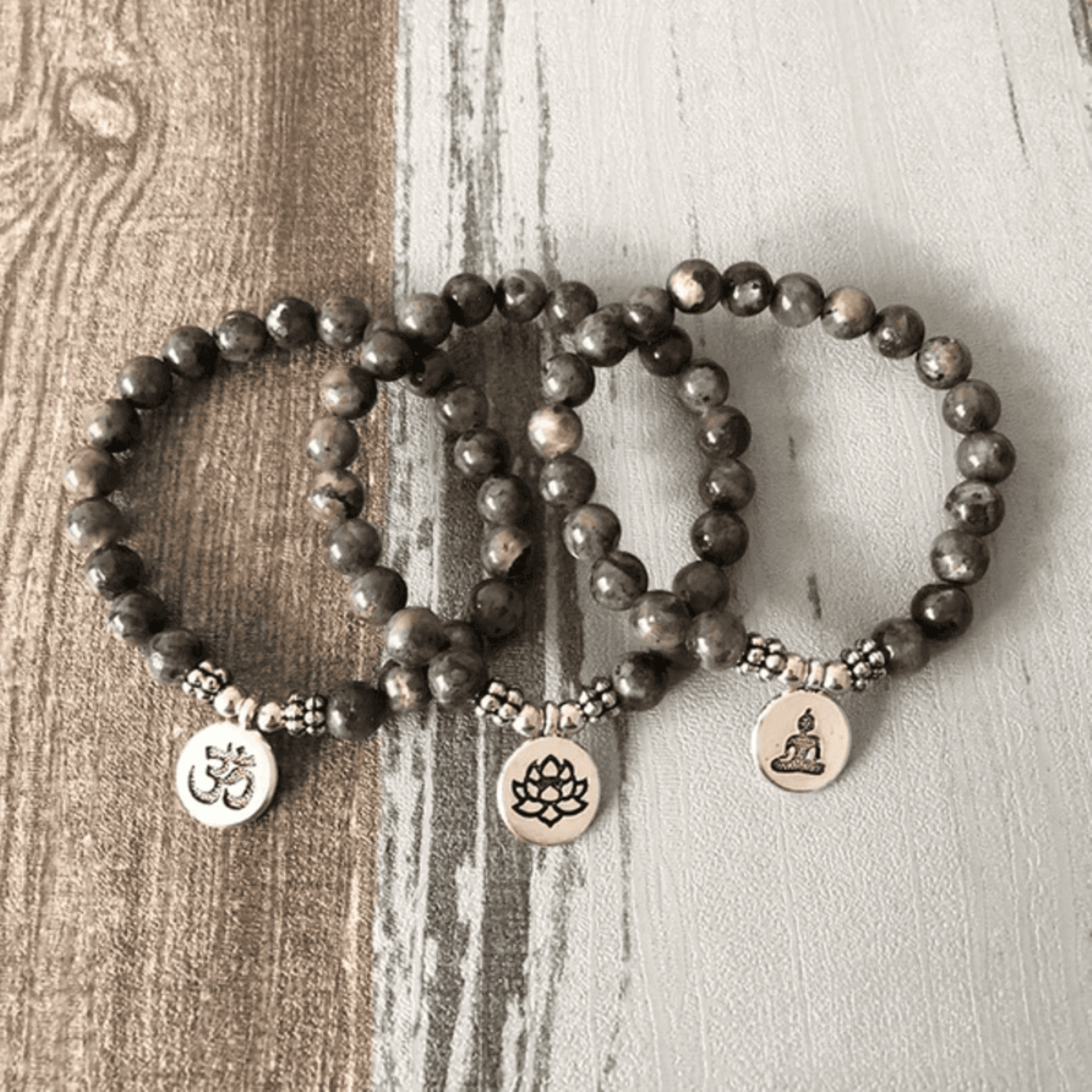 Tibetan Bracelet in Labradorite