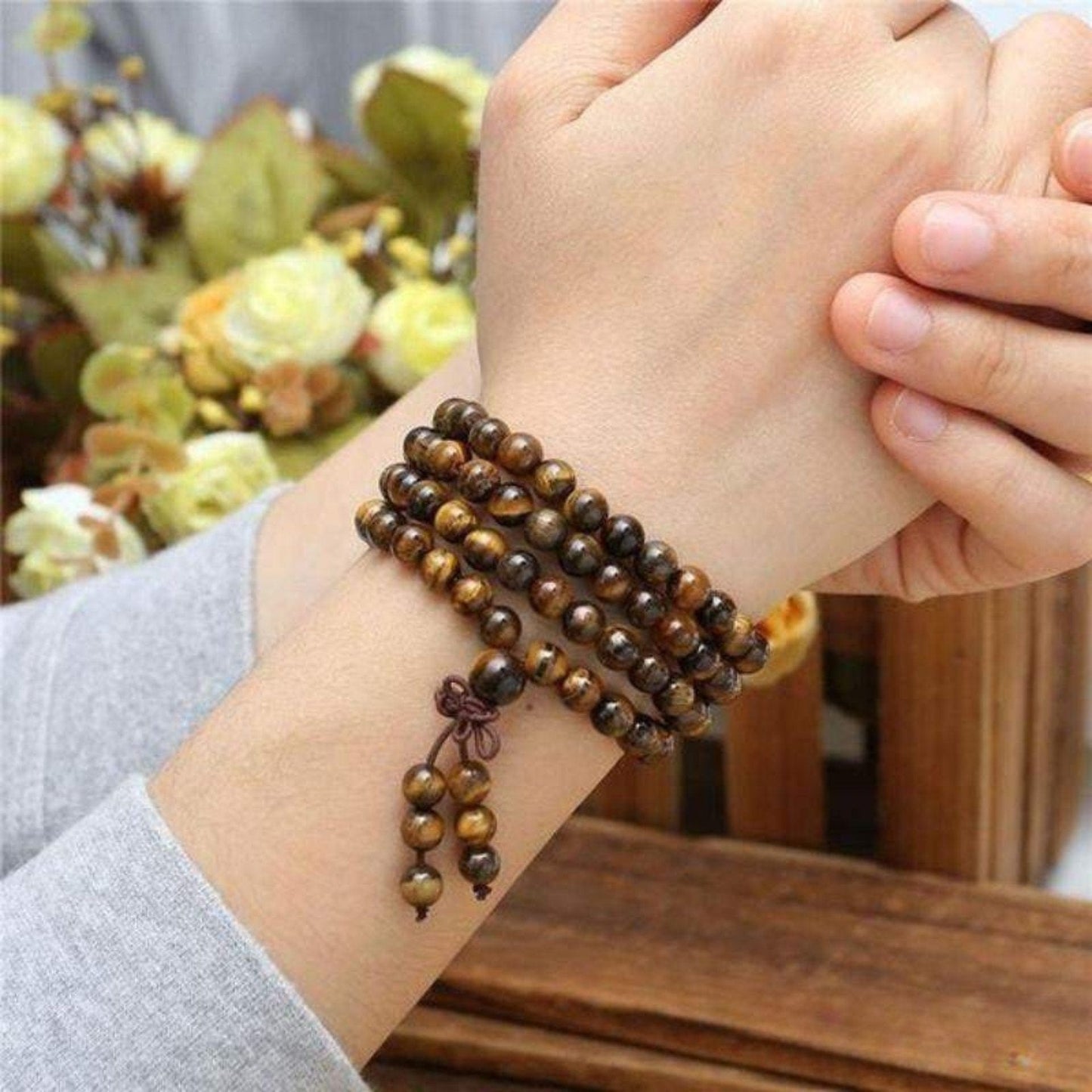 Tibetan Bracelet in Tiger Eye