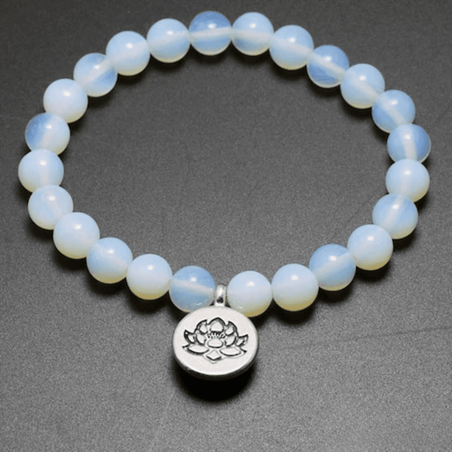 Tibetan mala bracelet in opalite