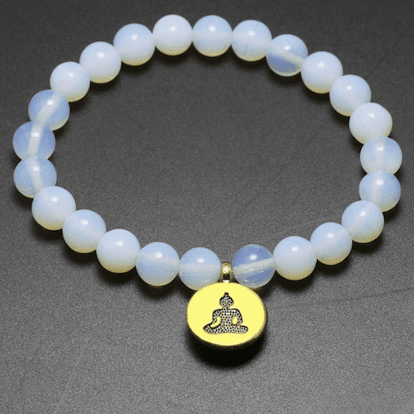 Tibetan mala bracelet in opalite