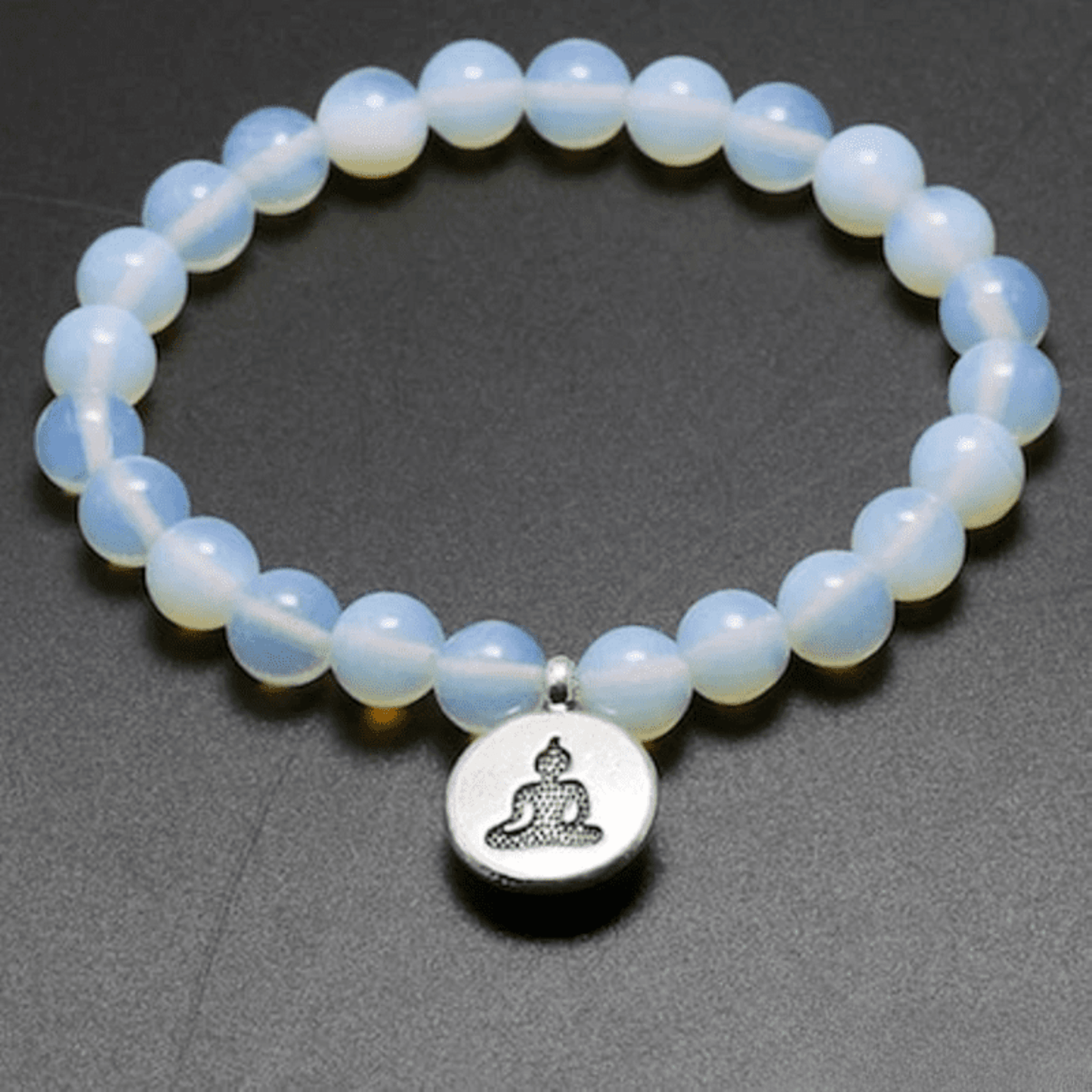 Tibetan mala bracelet in opalite