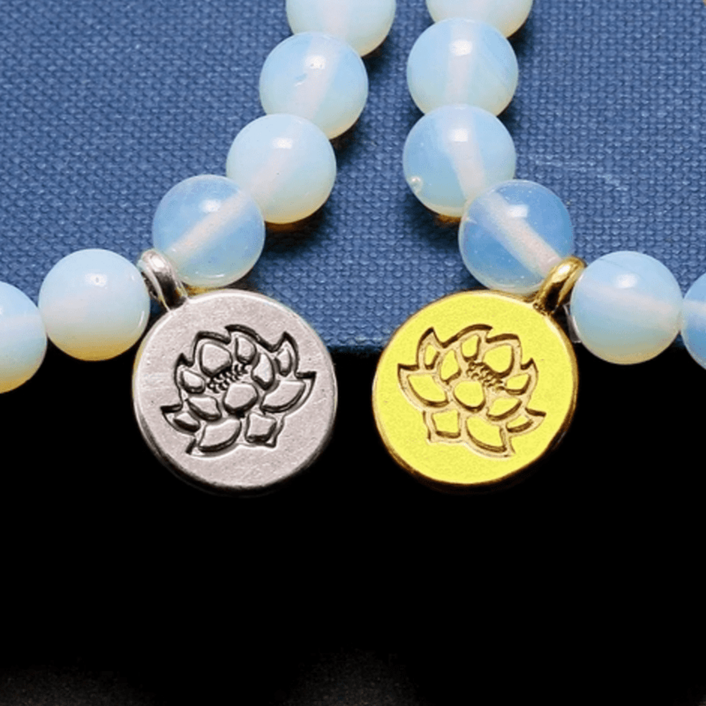 Tibetan mala bracelet in opalite