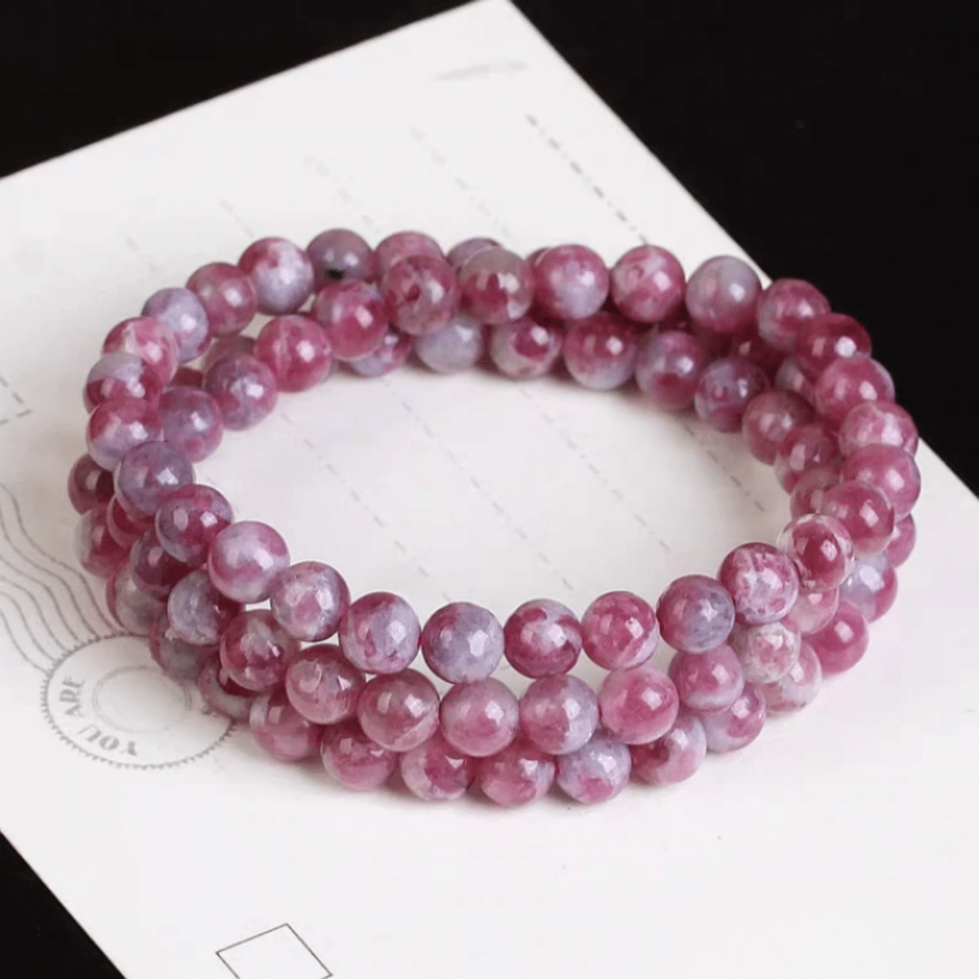 Triple Pink Tourmaline Bracelet