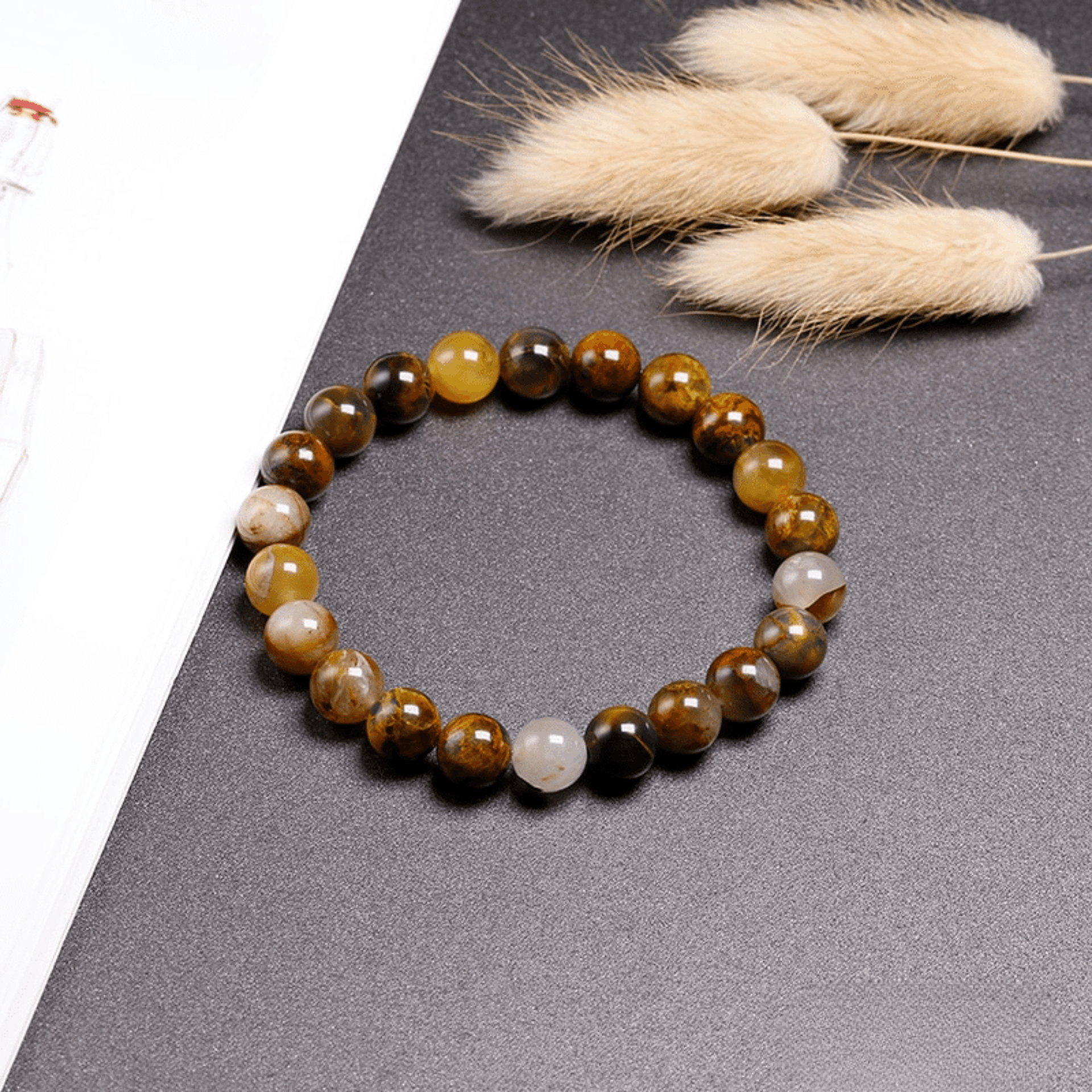 Yellow pietersite bracelet