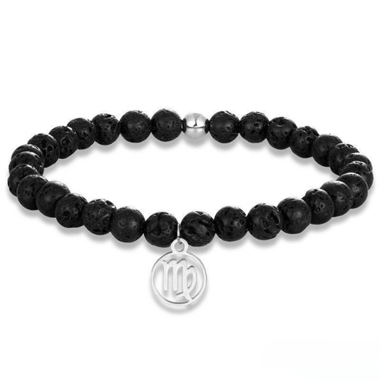 Zodiac Lava Stone Bracelet