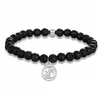 Zodiac Lava Stone Bracelet