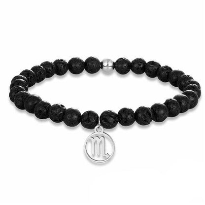 Zodiac Lava Stone Bracelet